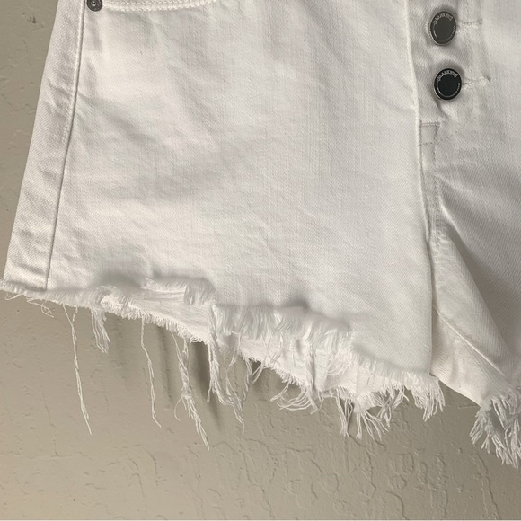 BLANKNYC The Barrow Vintage High-Rise White Denim Short Button Front 75XV8667SF - Picture 11 of 14